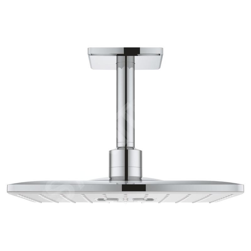 Grohe Rainshower SmartActive Cube - Douche de tête 310, bras de douche 142 mm, 2 jets, blanc lunaire 26481LS0 Grohe Rainshower SmartActive Cube - Douche de tête 310, bras de douche 142 mm, 2 jets, blanc lunaire 26481LS0
