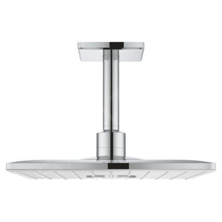 Grohe Rainshower SmartActive Cube - Douche de tête 310, bras de douche 142 mm, 2 jets, blanc lunaire 26481LS0