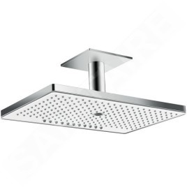 Hansgrohe Rainmaker Select - Douche de tête 460, 3 jets, bras de douche 100 mm, blanc/chrome 24006400