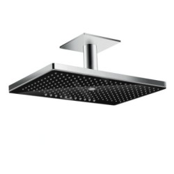 Hansgrohe Rainmaker Select - Douche de tête 460, 3 jets, bras de douche 100 mm, noir/chrome 24006600