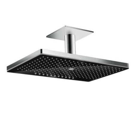 Hansgrohe Rainmaker Select - Douche de tête 460, 3 jets, bras de douche 100 mm, noir/chrome 24006600