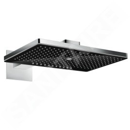 Hansgrohe Rainmaker Select - Douche de tête 460, 3 jets, bras de douche 460 mm, noir/chrome 24007600