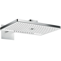 Hansgrohe Rainmaker Select - Douche de tête 460, 3 jets, bras de douche 460 mm, blanc/chrome 24007400