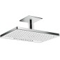 Hansgrohe Rainmaker Select - Douche de tête 460, 2 jets EcoSmart 9l/min, bras de douche 100 mm, blanc/chrome 24014400 Hansgrohe Rainmaker Select - Douche de tête 460, 2 jets EcoSmart 9l/min, bras de douche 100 mm, blanc/chrome 24014400