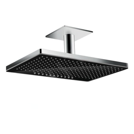 Hansgrohe Rainmaker Select - Douche de tête 460, 2 jets, bras de douche 100 mm, noir/chrome 24004600