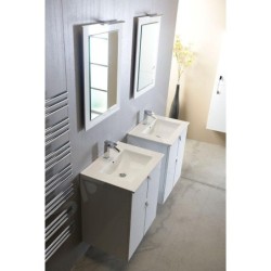 Sapho Slim - Meuble-lavabo 600x160x460 mm, blanc 1601-60