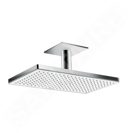Hansgrohe Rainmaker Select - Douche de tête 460, bras de douche 100 mm, blanc/chrome 24002400