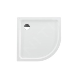 Laufen Platina - Receveur de douche quart de cercle, 1000 x 1000 mm - avec pastilles antibruit, blanc/antislip H2150196000401