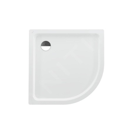 Laufen Platina - Receveur de douche quart de cercle, 1000 x 1000 mm - avec pastilles antibruit, blanc/antislip H2150196000401