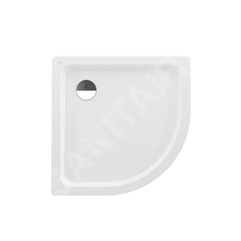 Laufen Platina - Receveur de douche avec pastilles anti-bruit, 900x900 mm, antislip, blanc H2150186000401