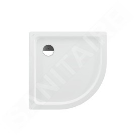 Laufen Platina - Receveur de douche avec pastilles anti-bruit, 900x900 mm, blanc H2150180000401