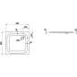 Laufen Platina - Receveur de douche avec pastilles anti-bruit, 800x800 mm, blanc H2150010000401