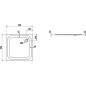 Laufen Platina - Receveur de douche avec pastilles anti-bruit, 900x900 mm, antislip, blanc H2150026000401