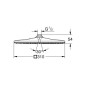 Grohe Rainshower - Douche de tête 310 Mono Cube, 1 jet, blanc lunaire 26567LS0