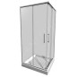 Jika Lyra plus - Cabine de douche 780-800x780-800 mm, blanc/verre transparent H2513810006681