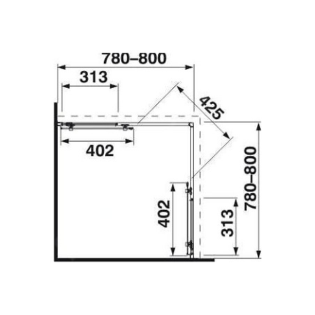 Jika Lyra plus - Cabine de douche 780-800x780-800 mm, blanc/verre transparent H2513810006681