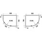 Jika Tigo - Paroi de douche 780x980 mm, Jika Perla Glass, argent/verre transparent H2512110026681 Jika Tigo - Paroi de douche 780x980 mm, Jika Perla Glass, argent/verre transparent H2512110026681