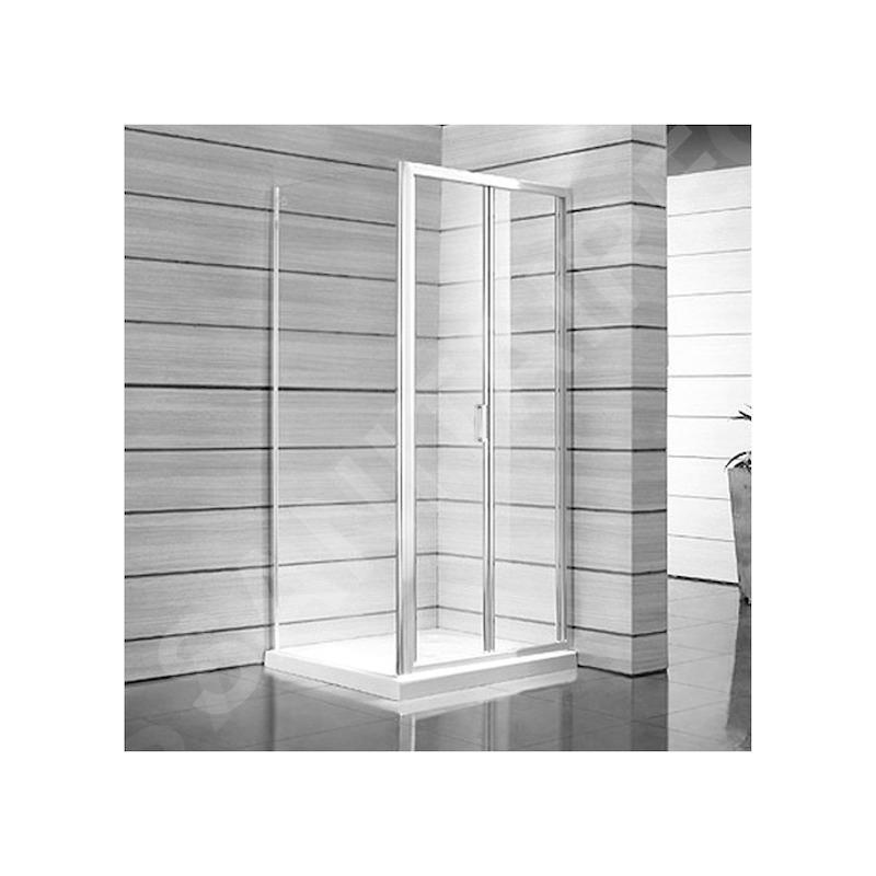 Jika Lyra plus - Porte de douche pliante 900 G/D, verre transparent, blanc H2553820006681 Jika Lyra plus - Porte de douche pliante 900 G/D, verre transparent, blanc H2553820006681