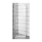 Jika Lyra plus - Porte de douche pivotante G/D, 900x1900, blanc/verre avec bandes décoratives H2543820006651