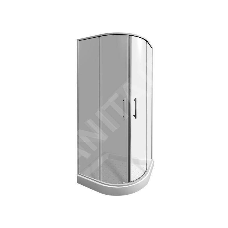 Jika Lyra plus - Cabine de douche quart de rond 900x900 mm, Jika Perla Glass, blanc/verre transparent H2533820006681 Jika Lyra plus - Cabine de douche quart de rond 900x900 mm, Jika Perla Glass, blanc/verre transparent H2533820006681