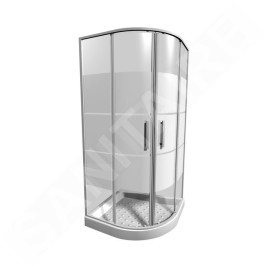 Jika Lyra plus - Paroi de douche 800x800 mm, Jika Perla Glass, blanc/verre transparent H2533810006681